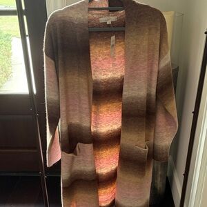 LOFT Women's Multicolor Gradient Cardigan